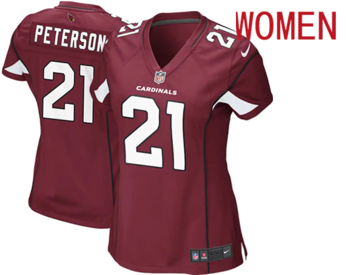 Women Arizona Cardinals #21 Patrick Peterson Nike Red Game Player NFL Jersey->women nfl jersey->Women Jersey